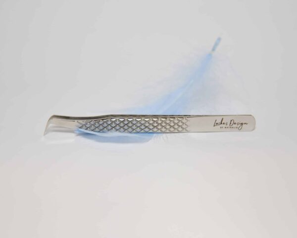 Pensetă volum gene Glossy Silver - Lashes Design - imagine 4