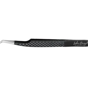 Pensetă curbată extensii de gene Black Fantasy - Lashes Design