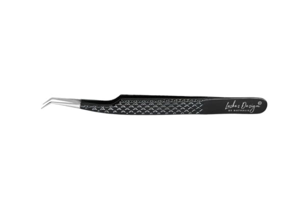 Pensetă curbată extensii de gene Black Fantasy - Lashes Design
