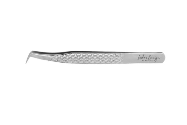 Pensetă volum gene Glossy Silver - Lashes Design - imagine 7