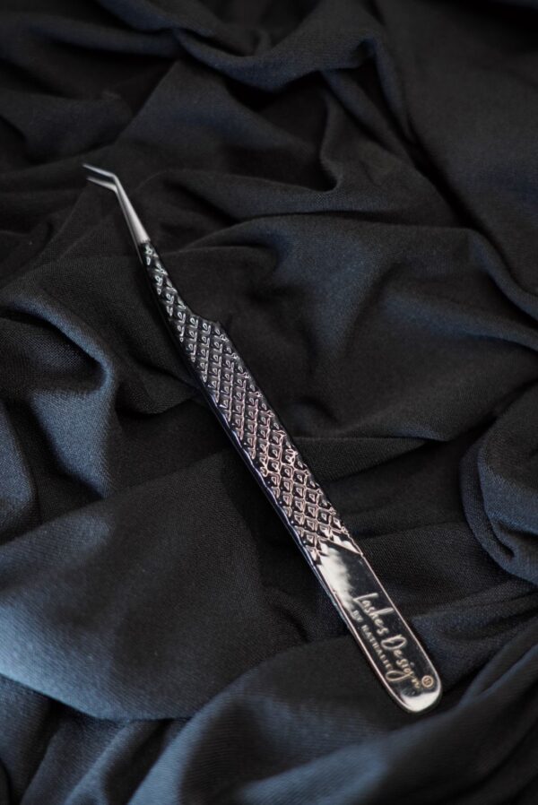 Pensetă curbată extensii de gene Black Fantasy - Lashes Design - imagine 6